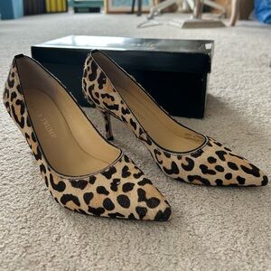 Leopard Print Pointed-Toe Pumps - Animal Print Heels